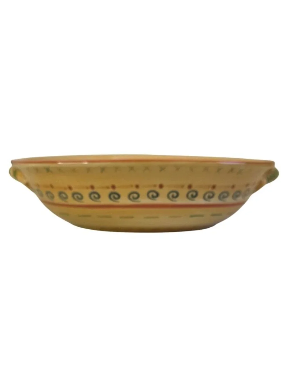 Pfaltzgraff Villa Della Luna Serving Vegetable Bowl Yellow Ceramic 11